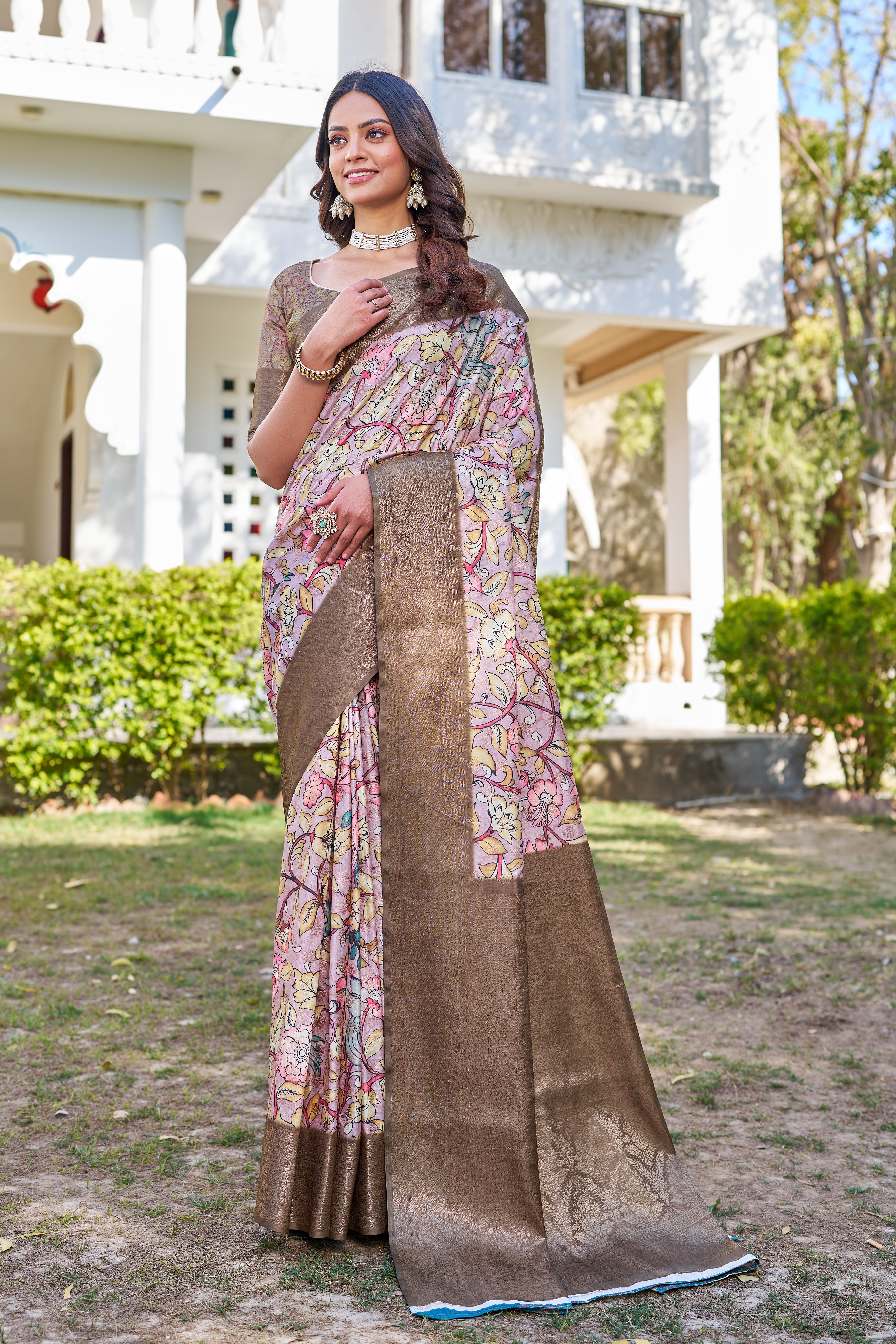 Vivid Digital Artistry on Lightweight Chiffon