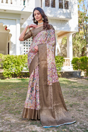 Vivid Digital Artistry on Lightweight Chiffon