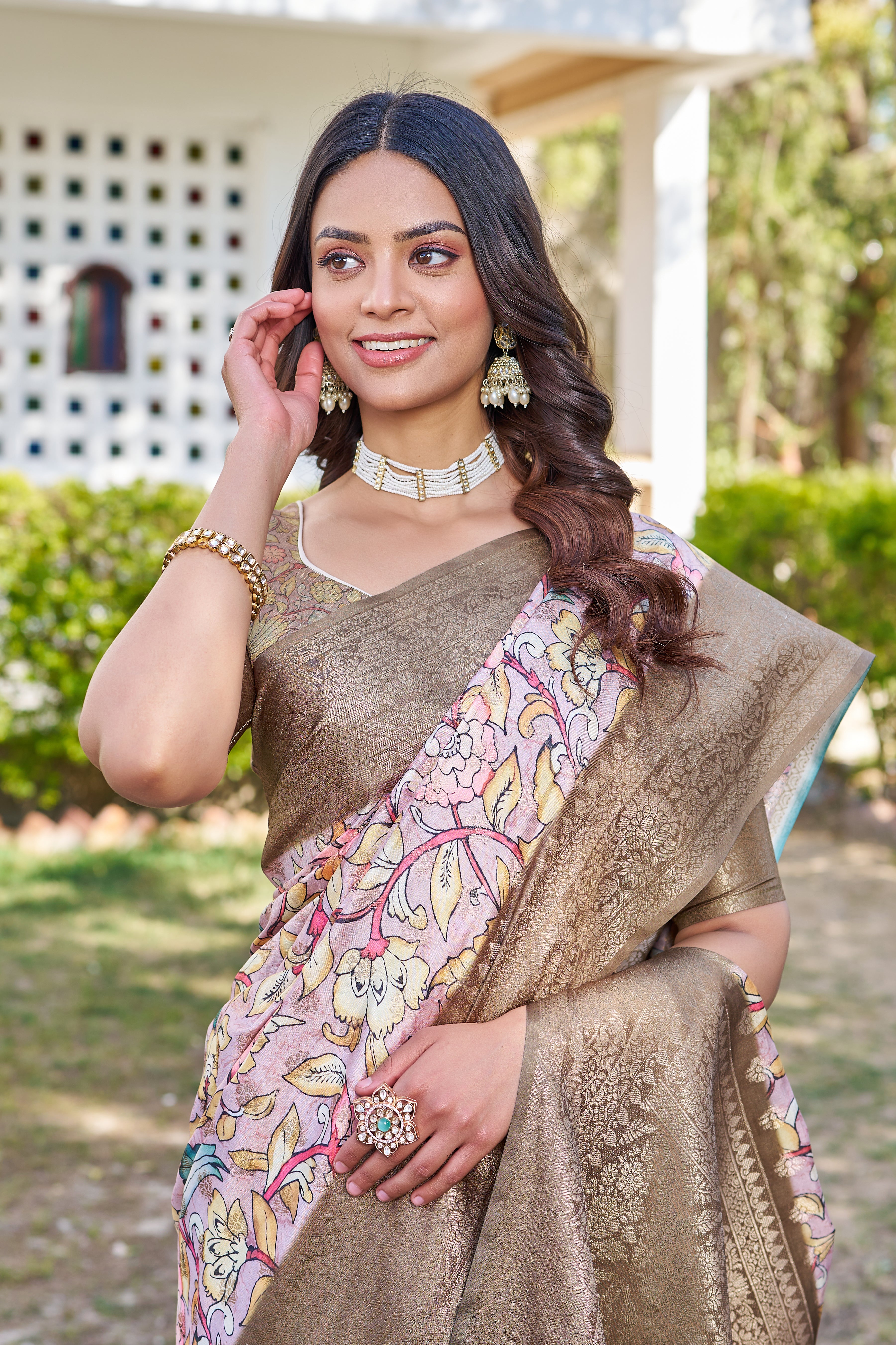 Vivid Digital Artistry on Lightweight Chiffon