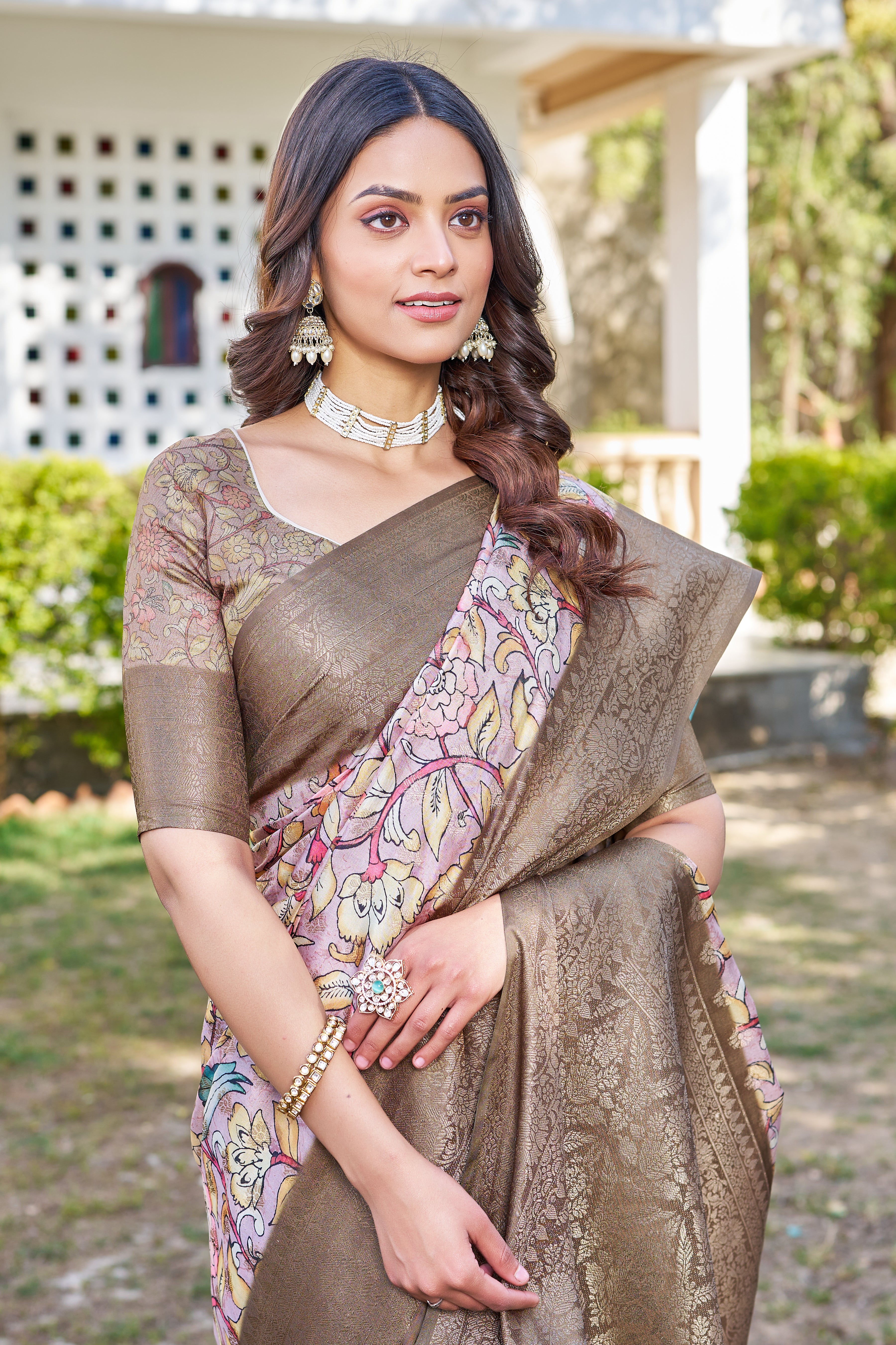 Vivid Digital Artistry on Lightweight Chiffon