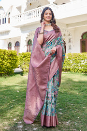 Modern Elegance in Digital Prints on Soft Georgette
