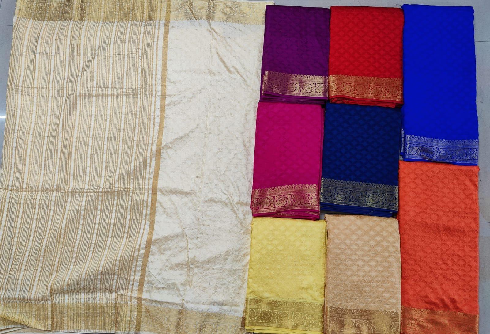 Luxury in Threads: Mysore Crepe Silk Saree