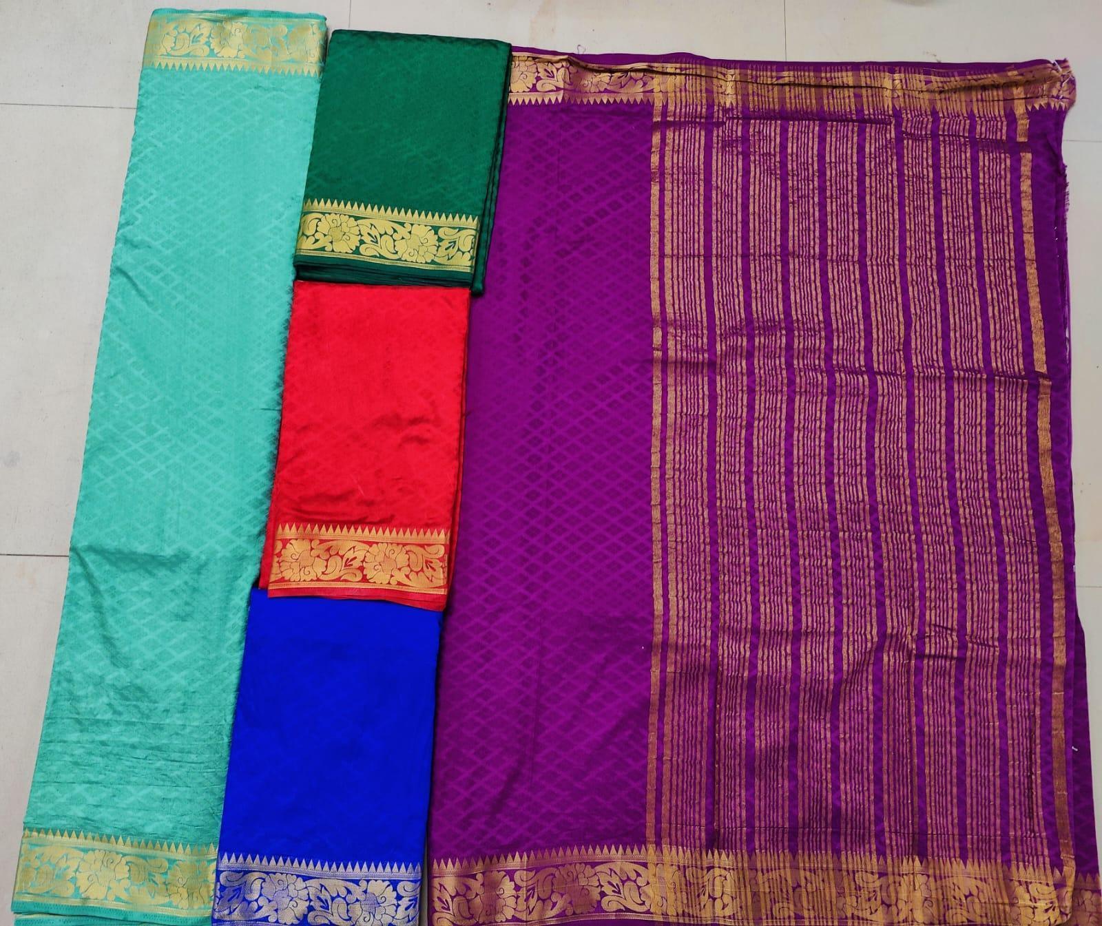 Regal Mysore Crepe Soft Silk with Line Pallu