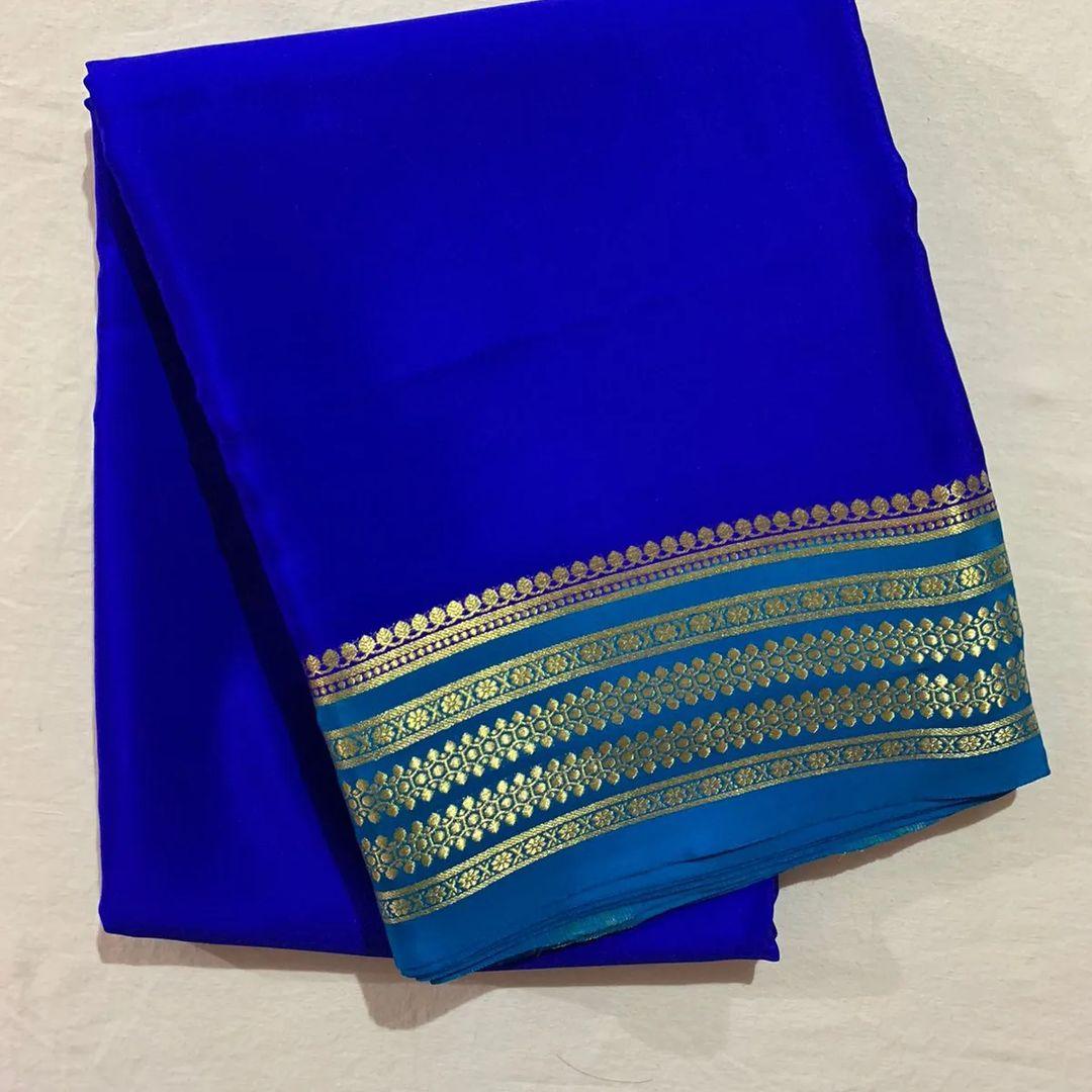 Weave of Wonders: Pure Silk Saree with Intricate Borders
