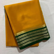 Blooming Elegance: Mysore Silk with Floral Borders