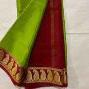 Trendy Tones: Mysore Silk with Playful Color Edges