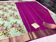 Mysore Printed Floral Silk Sarees for Traditional Look
