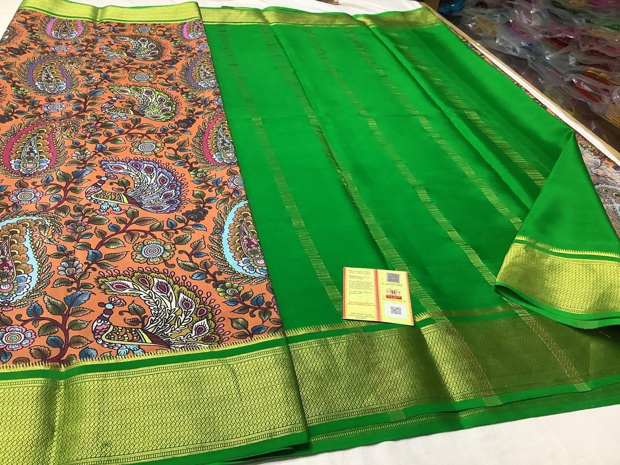Captivating Mysore Printed Crepe Silk Sarees