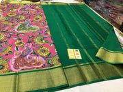 Mysore Printed Floral Silk Sarees for Timeless Elegance
