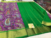 Mysore Printed Floral Silk Sarees for Special Moments