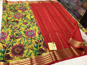 Mysore Printed Silk Sarees with Floral Patterns