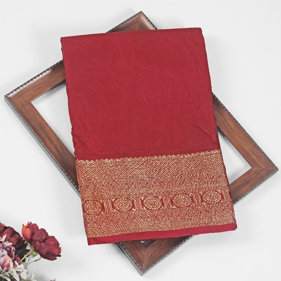 Pure Mysore Silk Sarees: Where Tradition Meets Luxury in Maroon