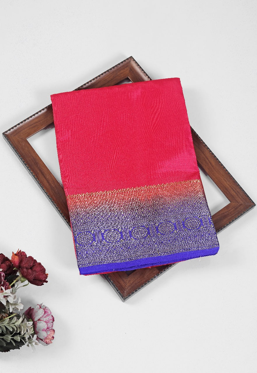 Pure Mysore Silk Sarees: Where Tradition Meets Luxury in Rani pink