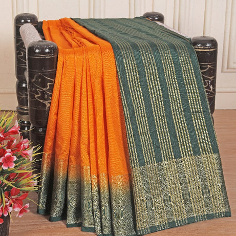 Pure Mysore Silk Sarees: Where Tradition Meets Luxury in Orange