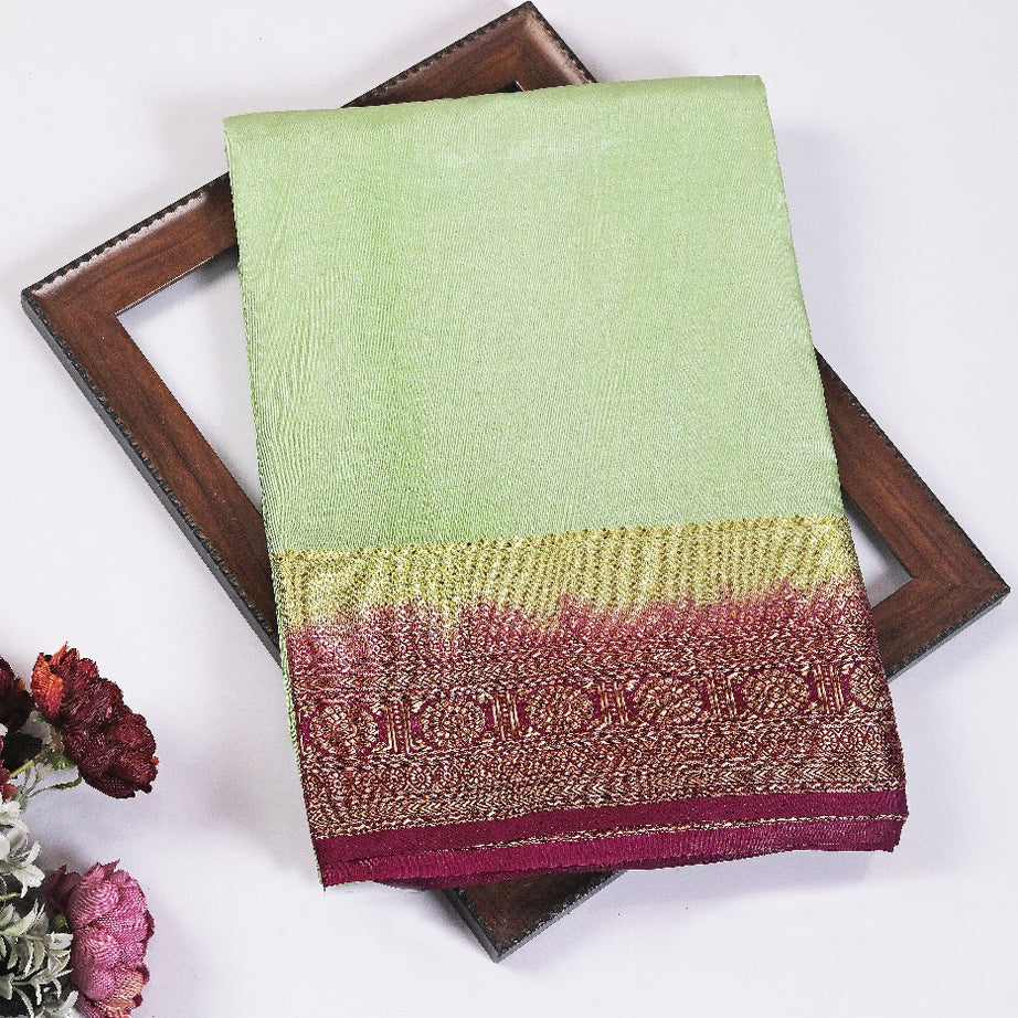 Pure Mysore Silk Sarees: Where Tradition Meets Luxury in Pista