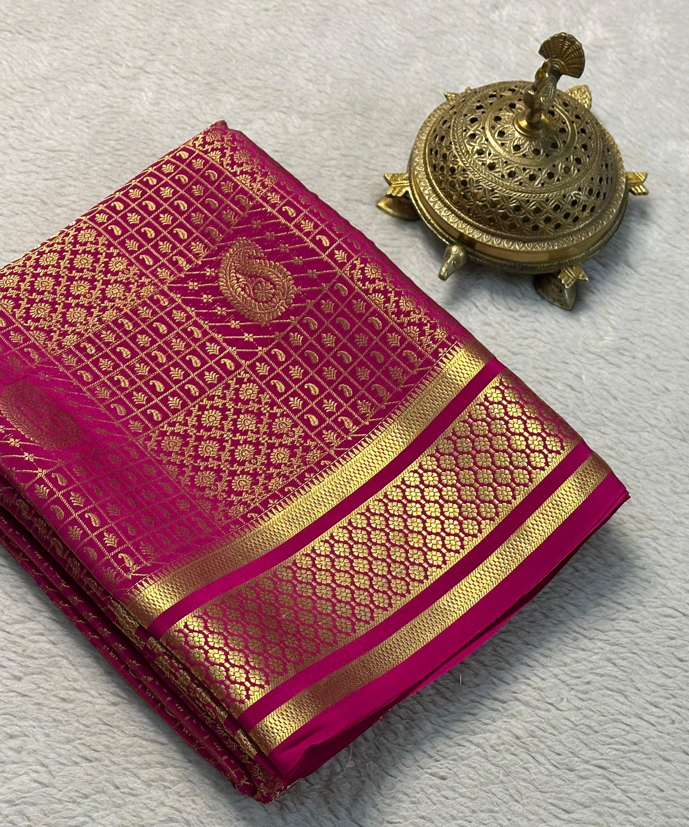 Mysore Majesty: Exclusive Bridal Brocade Silk Sarees Collection