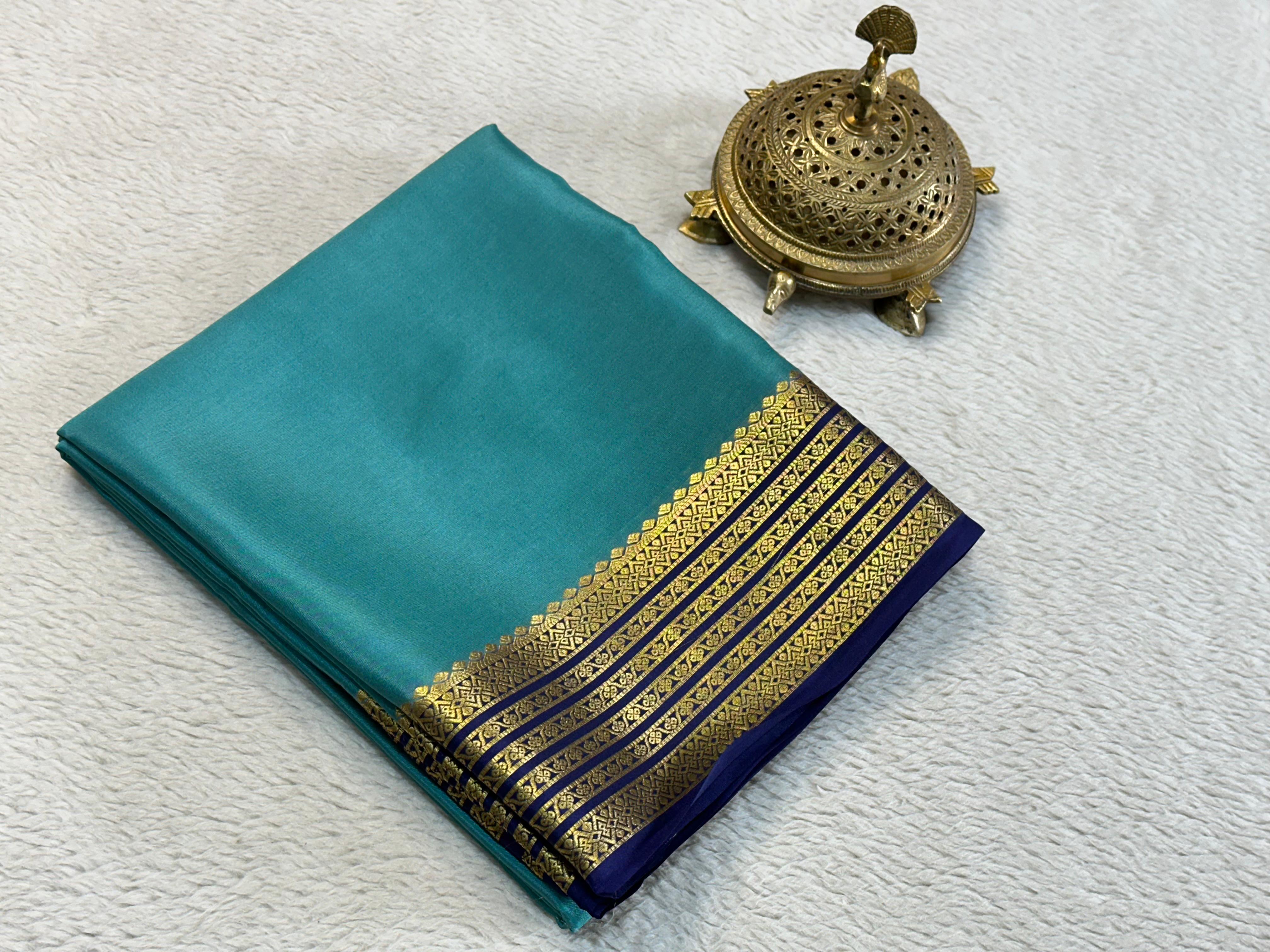Mysore Printed Floral Silk Sarees for Grand Occasions