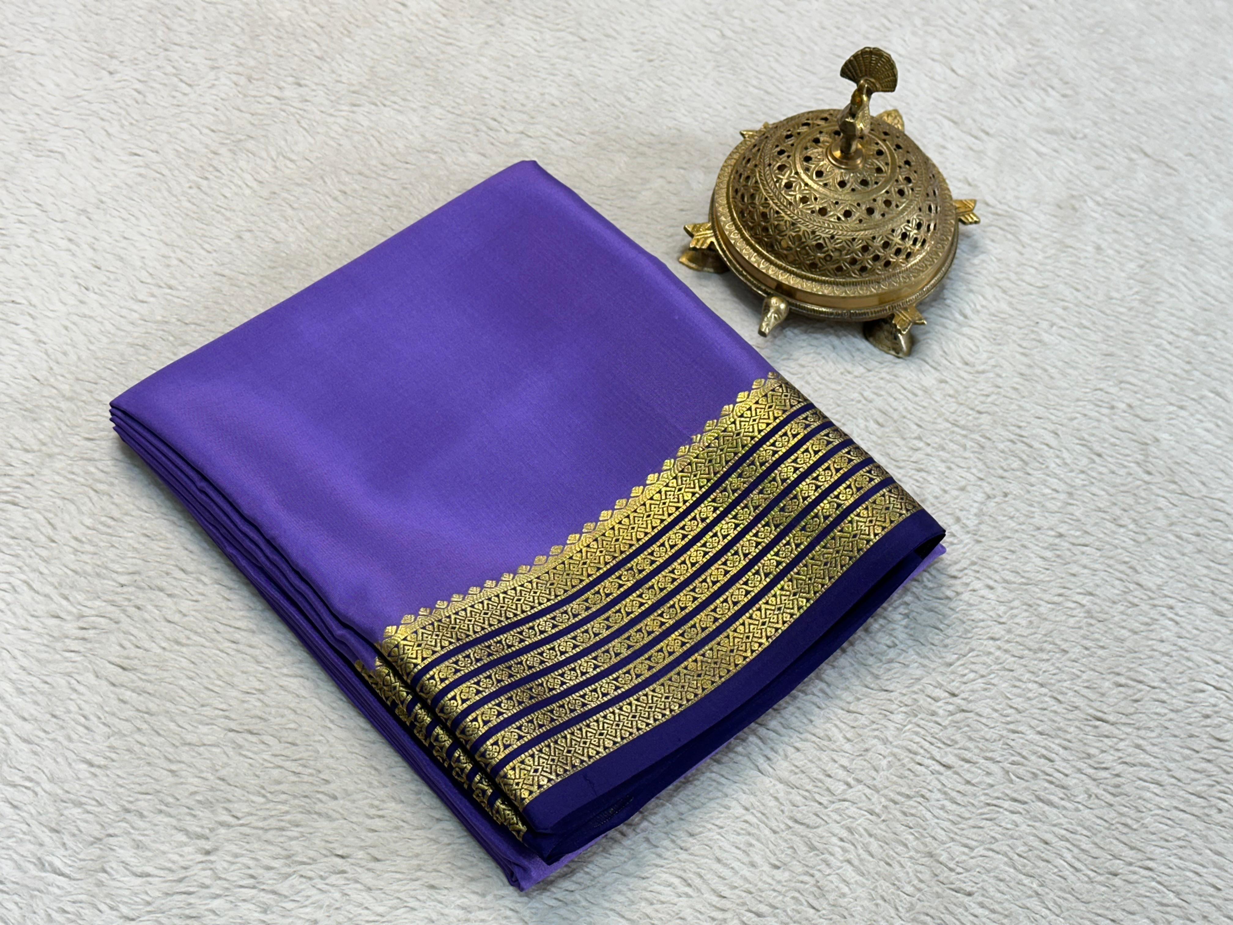 Mysore Printed Floral Silk Sarees for Grand Occasions