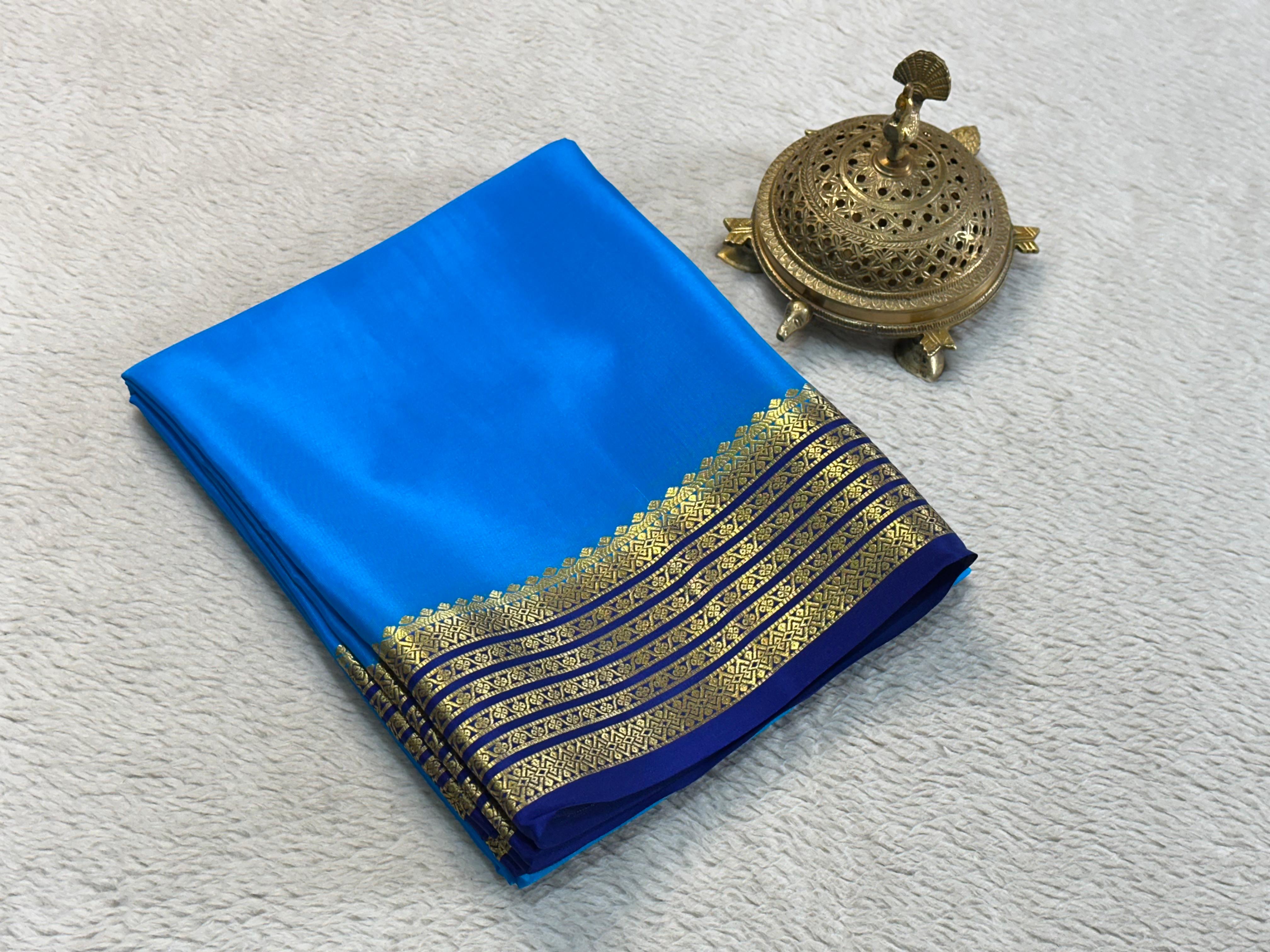 Mysore Printed Floral Silk Sarees for Grand Occasions