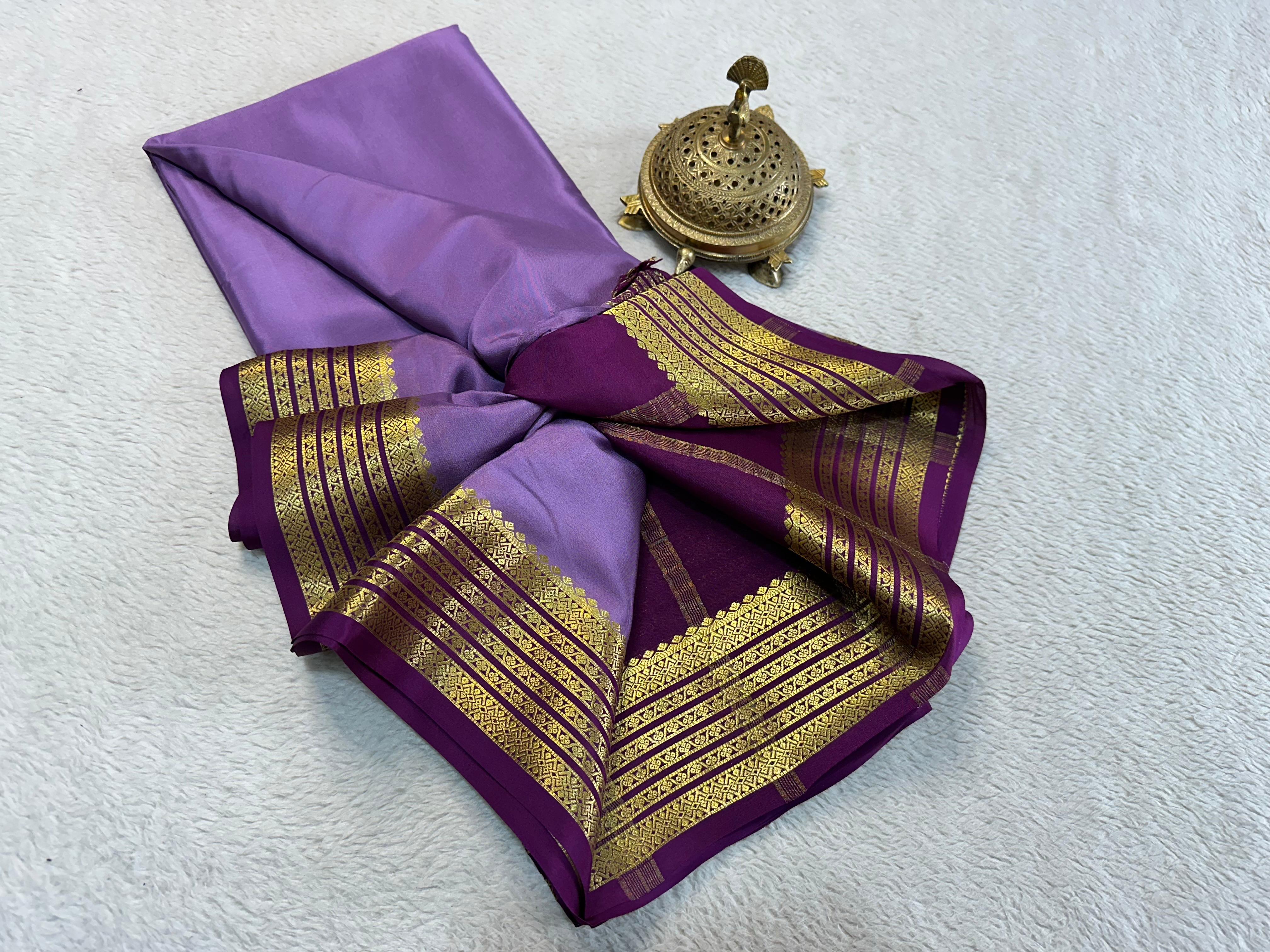 Mysore Printed Floral Silk Sarees for Grand Occasions