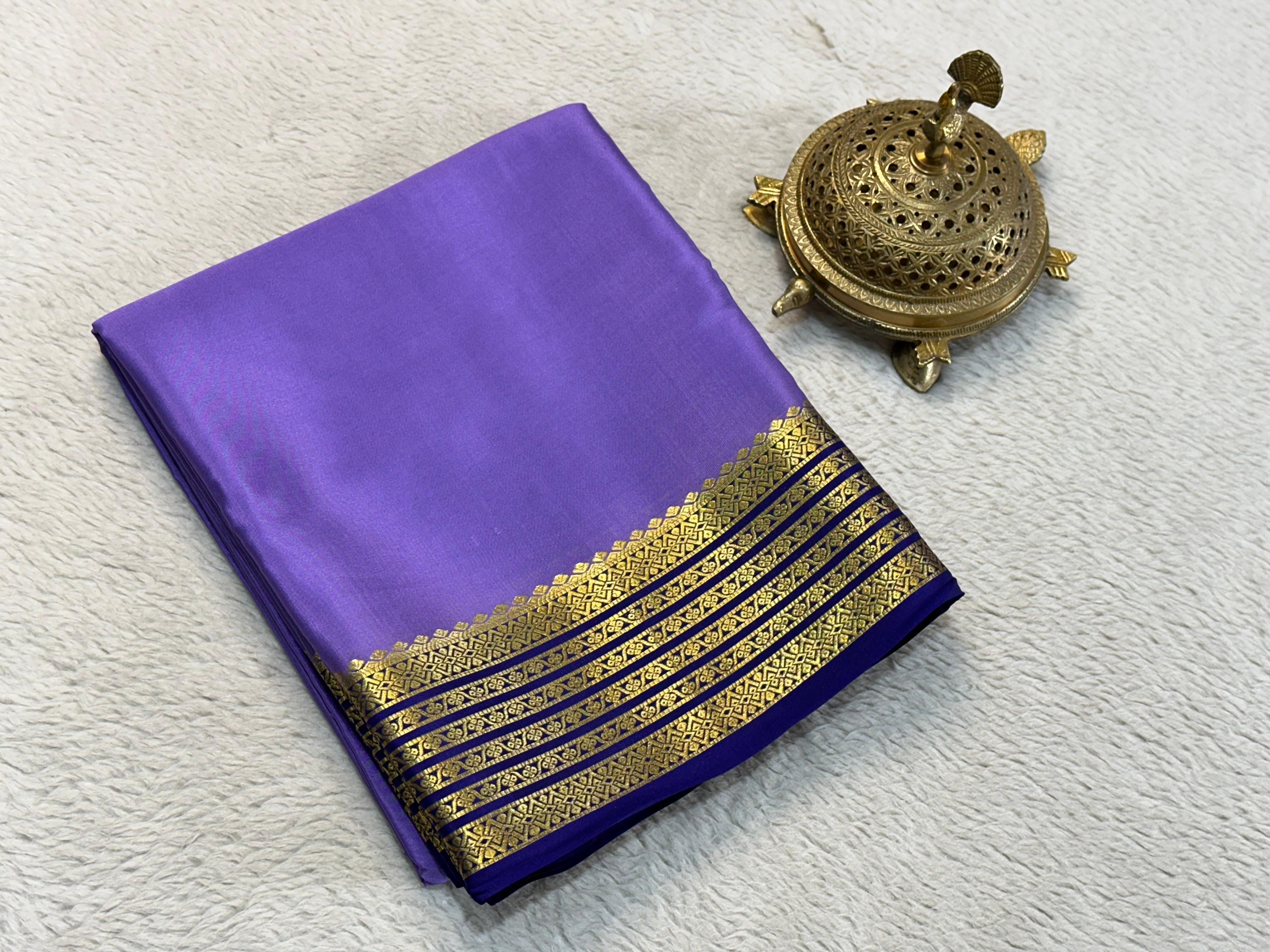 Mysore Printed Floral Silk Sarees for Grand Occasions