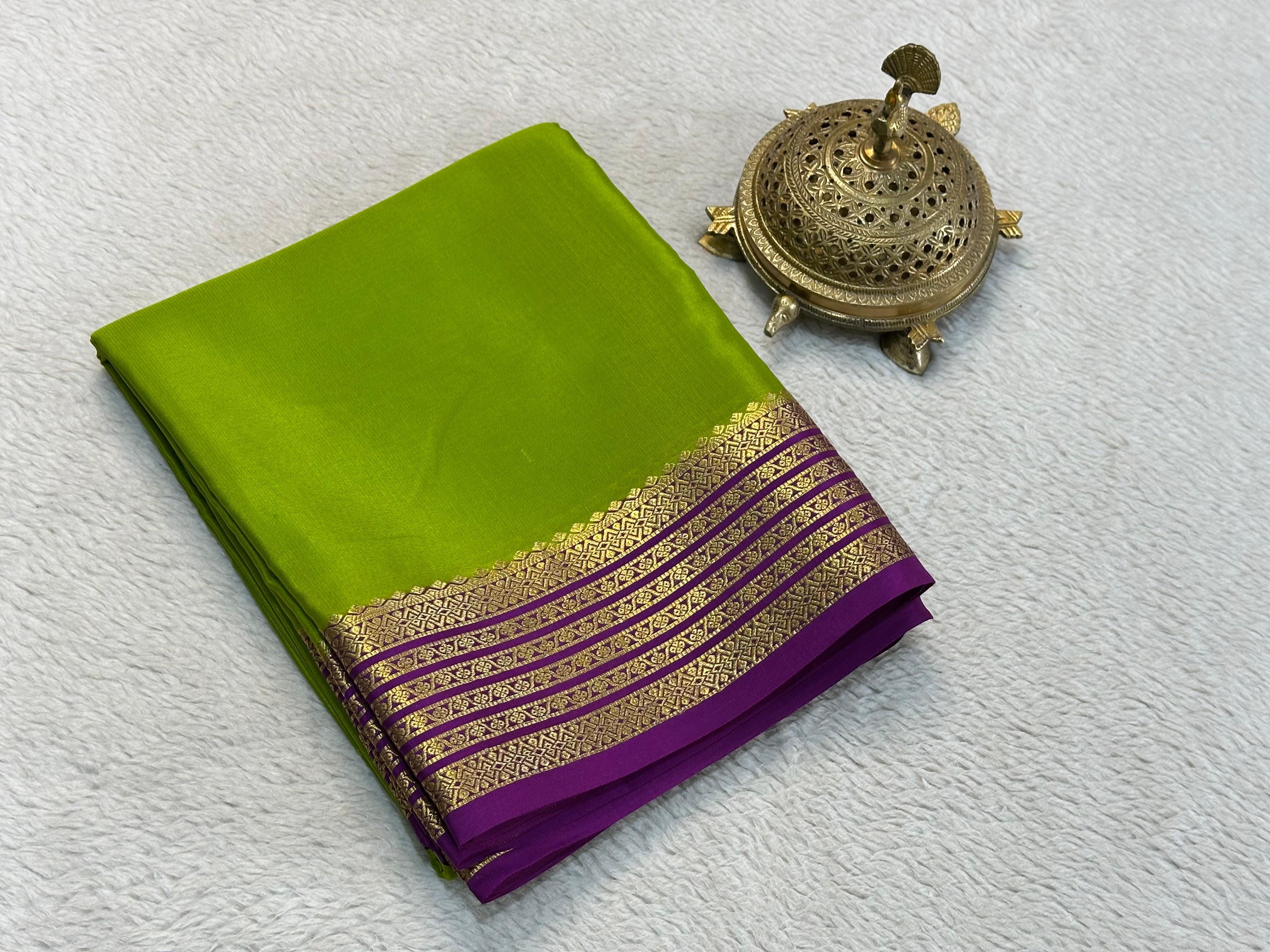 Mysore Printed Floral Silk Sarees for Grand Occasions
