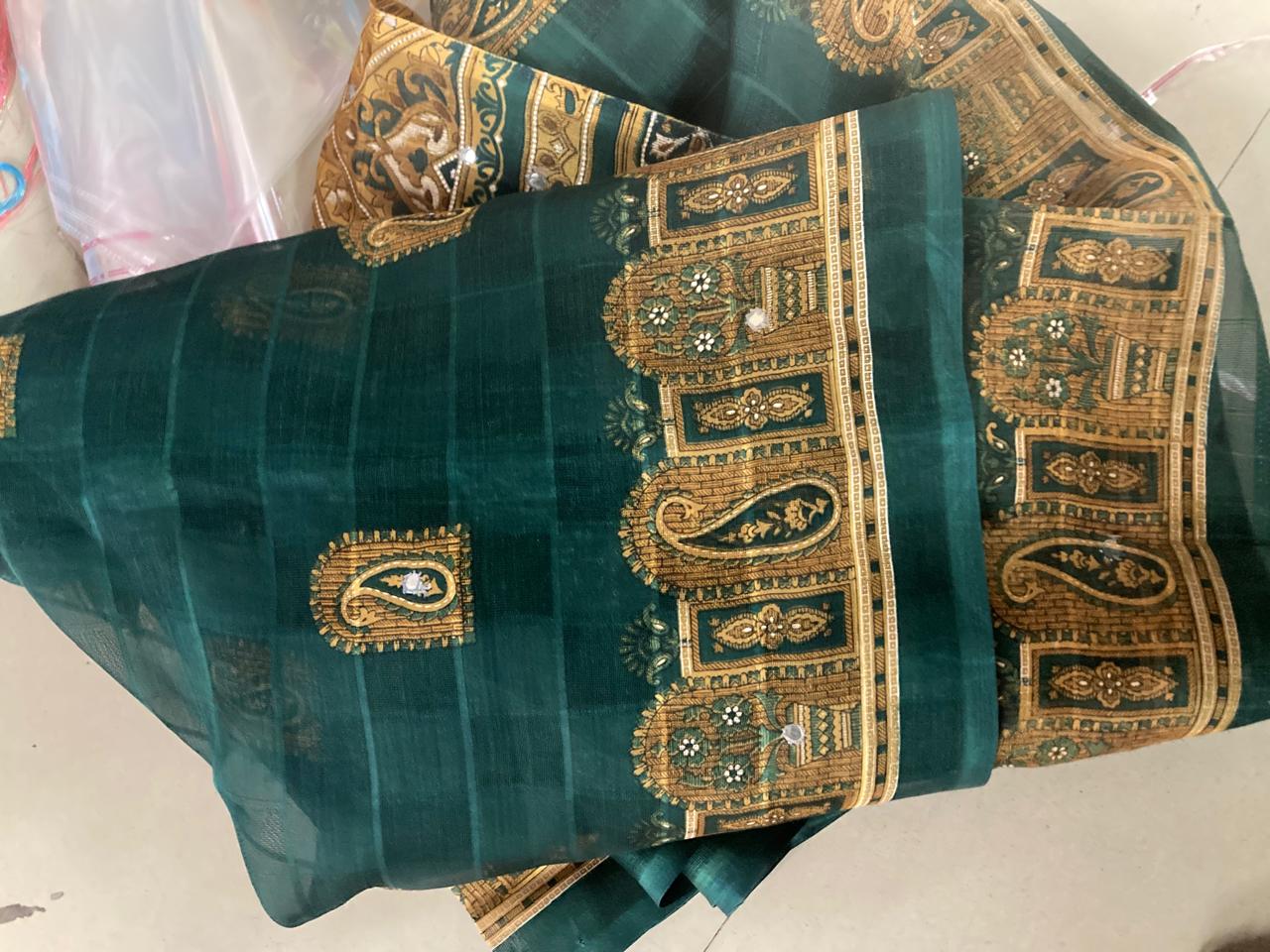 Mysore Printed Floral Silk Sarees for Grand Occasions