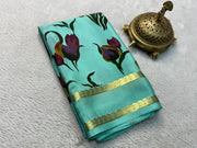 Timeless Beauty: Floral Printed Silk Sarees with Gorgeous Patta Pallu