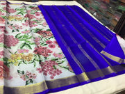 Trendy Modern Printed Mysore Crepe Silk with Blouse