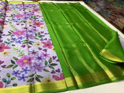 Majestic Modern Printed Mysore Crepe Silk with Blouse
