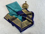 Traditional Essence: Pure Dharmavaram Silk Saree with Heavy Pallu Work