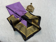 Timeless Grace: Handwoven Kanchipuram Silk Saree with Ornate Zari Work