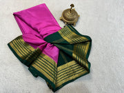 Lustrous Elegance: Tussar Silk Saree with Exquisite Embroidered Borders