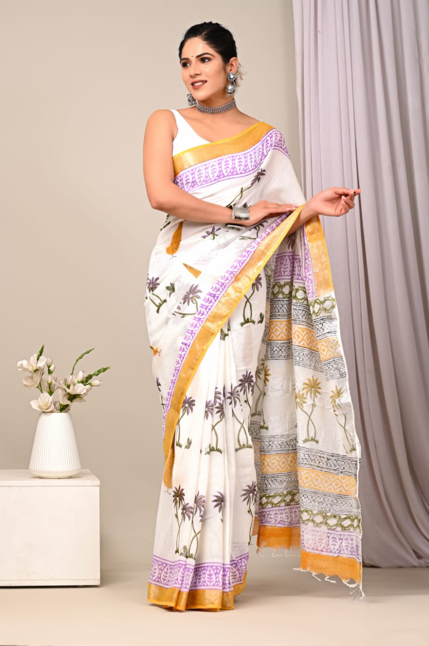 Effortless Elegance: Pure Linen Sarees for Every Event