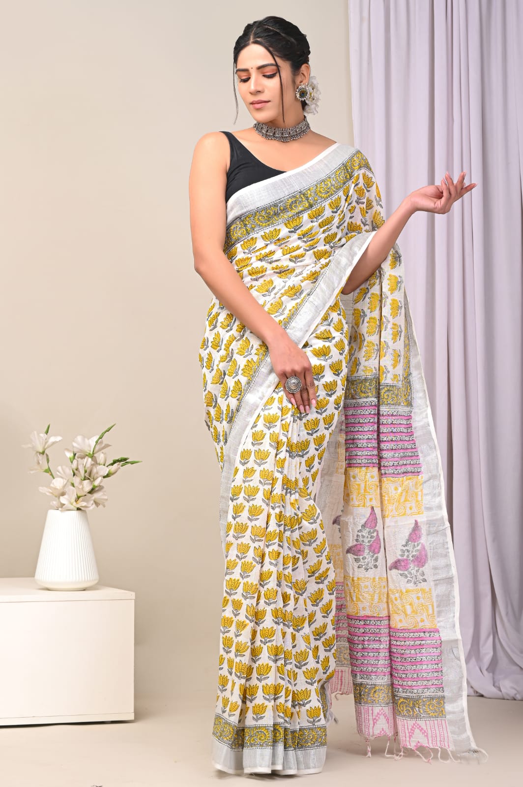 Pure Linen Saree For Every Occasion