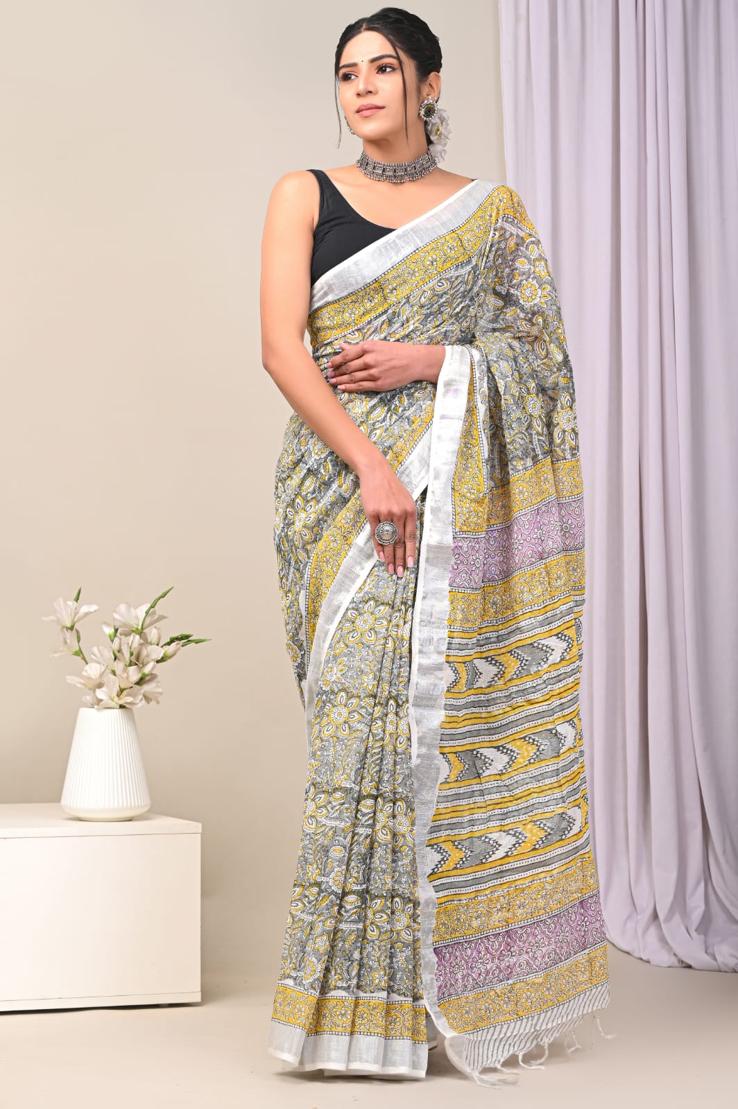 Pure Linen Perfection: Sarees for Every Celebration