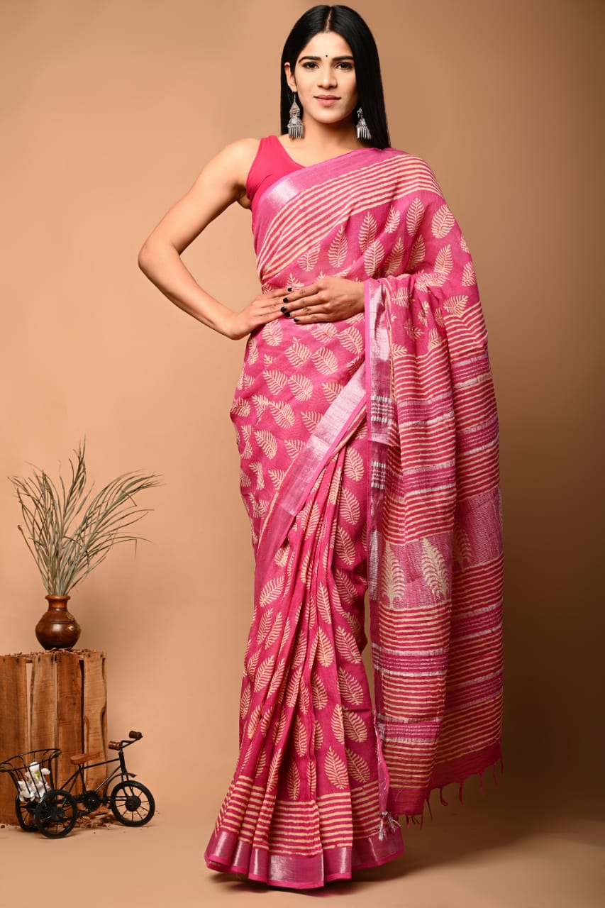 Linen Grace: Sarees for Every Occasion and Celebration