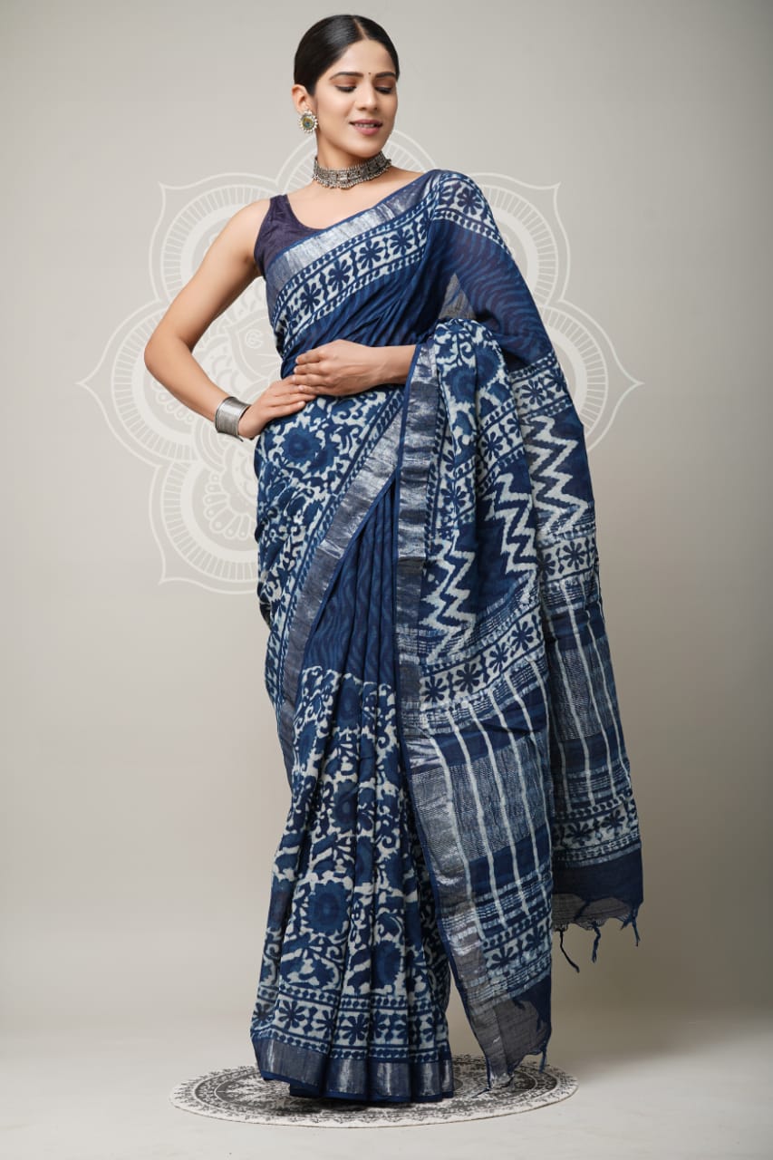 Radiant Linen Sarees: Perfect for Every Special Moment