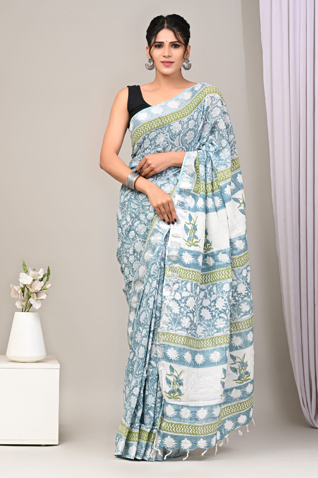 Linen Sarees for Every Celebration and Ceremony