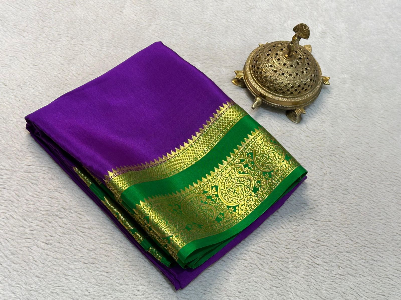 Silken Splendor: Majestic Mysore Silk Saree