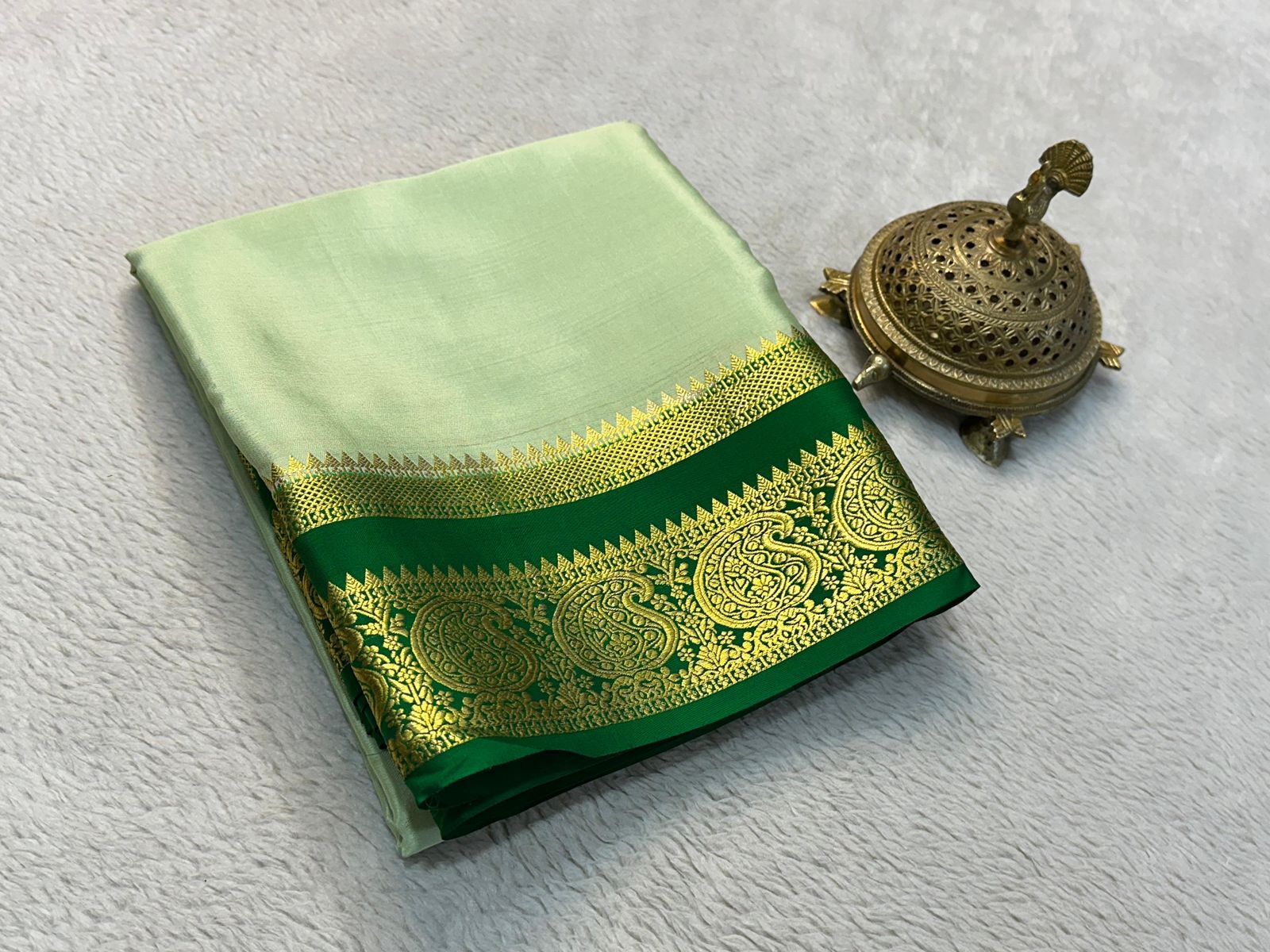 Silken Splendor: Majestic Mysore Silk Saree
