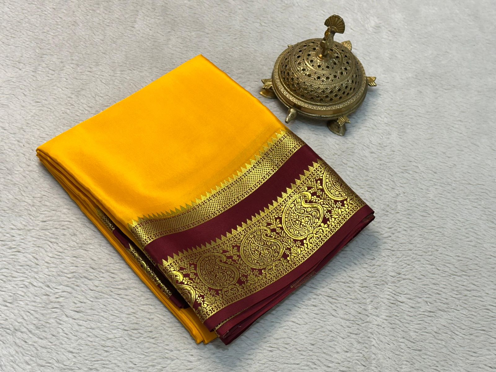 Silken Splendor: Majestic Mysore Silk Saree