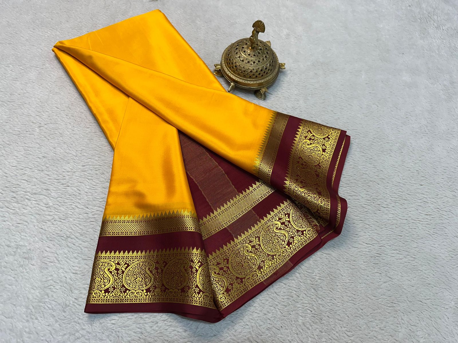 Silken Splendor: Majestic Mysore Silk Saree