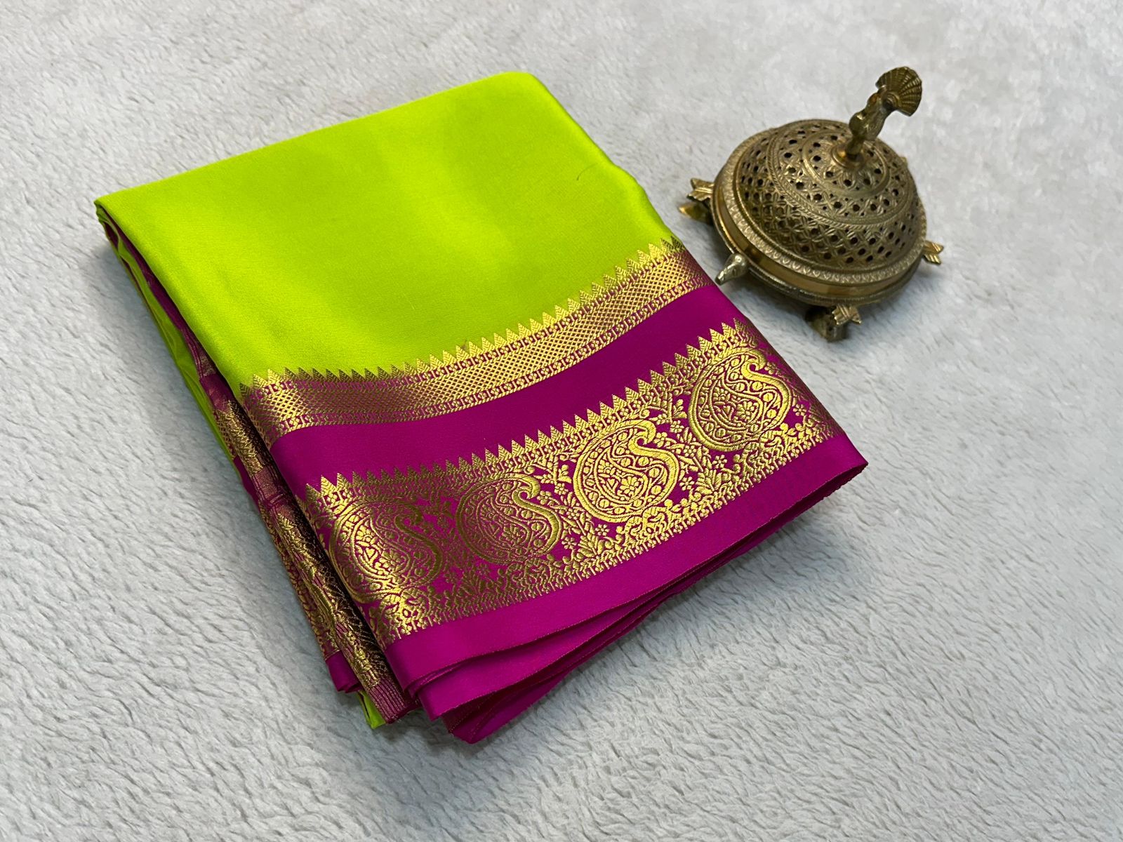 Silken Splendor: Majestic Mysore Silk Saree