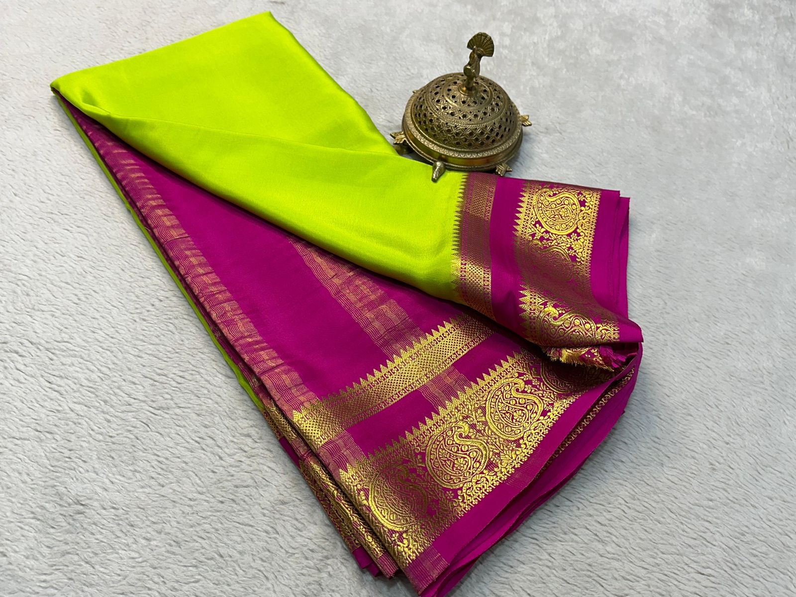 Silken Splendor: Majestic Mysore Silk Saree