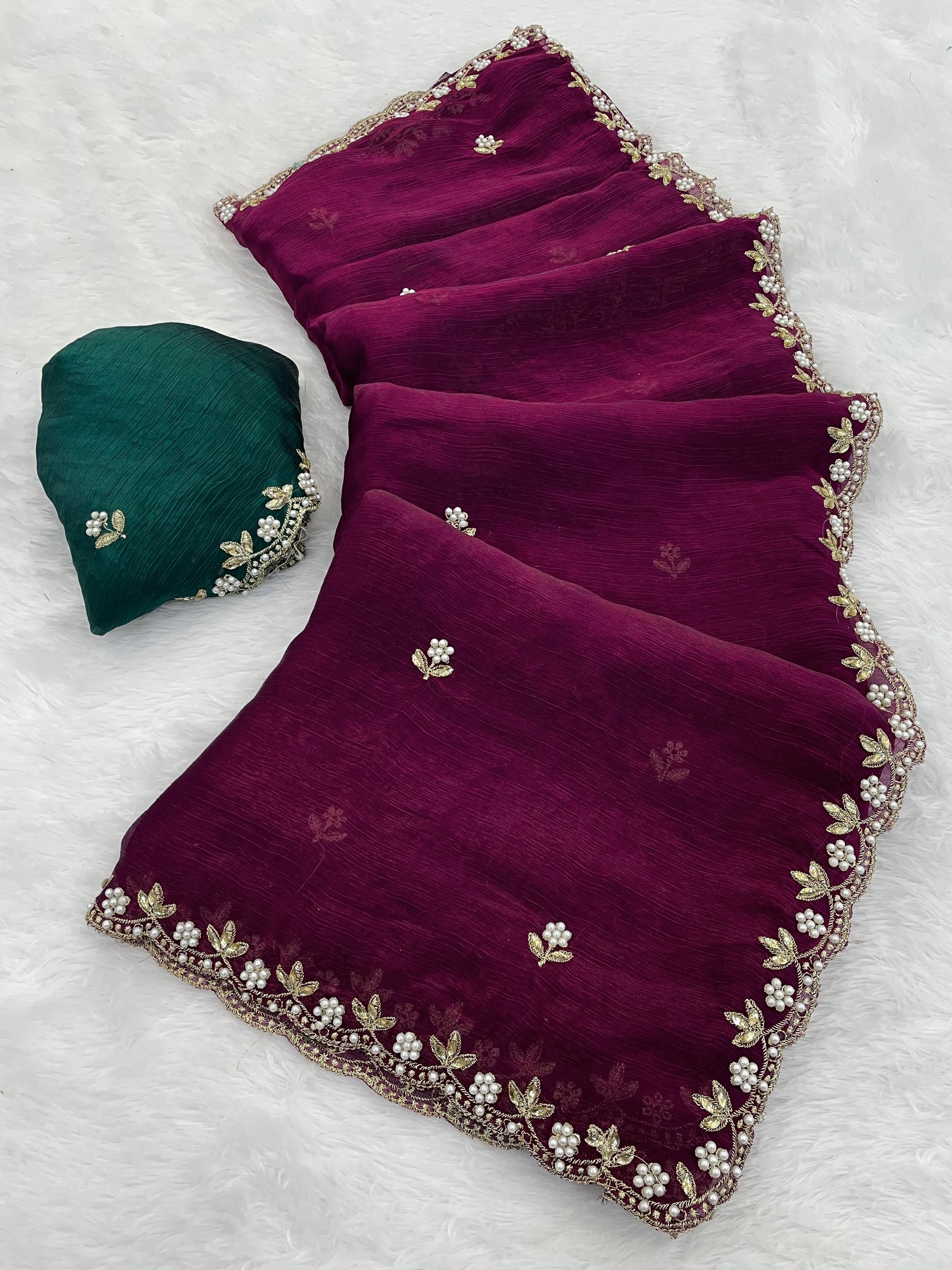 The Essence of Luxury: Space Silk Saree Crafted to Impress