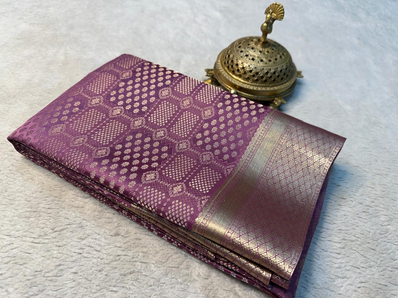 Exclusive Bridal Brocade Silk Saree with Opulent Rich Pallu – Timeless Elegance