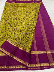 Designer Crepe Silk Sarees – Contrast Border Edition