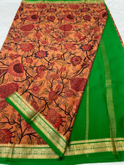 Printed Crepe Silk Sarees – Traditional Pallu Style