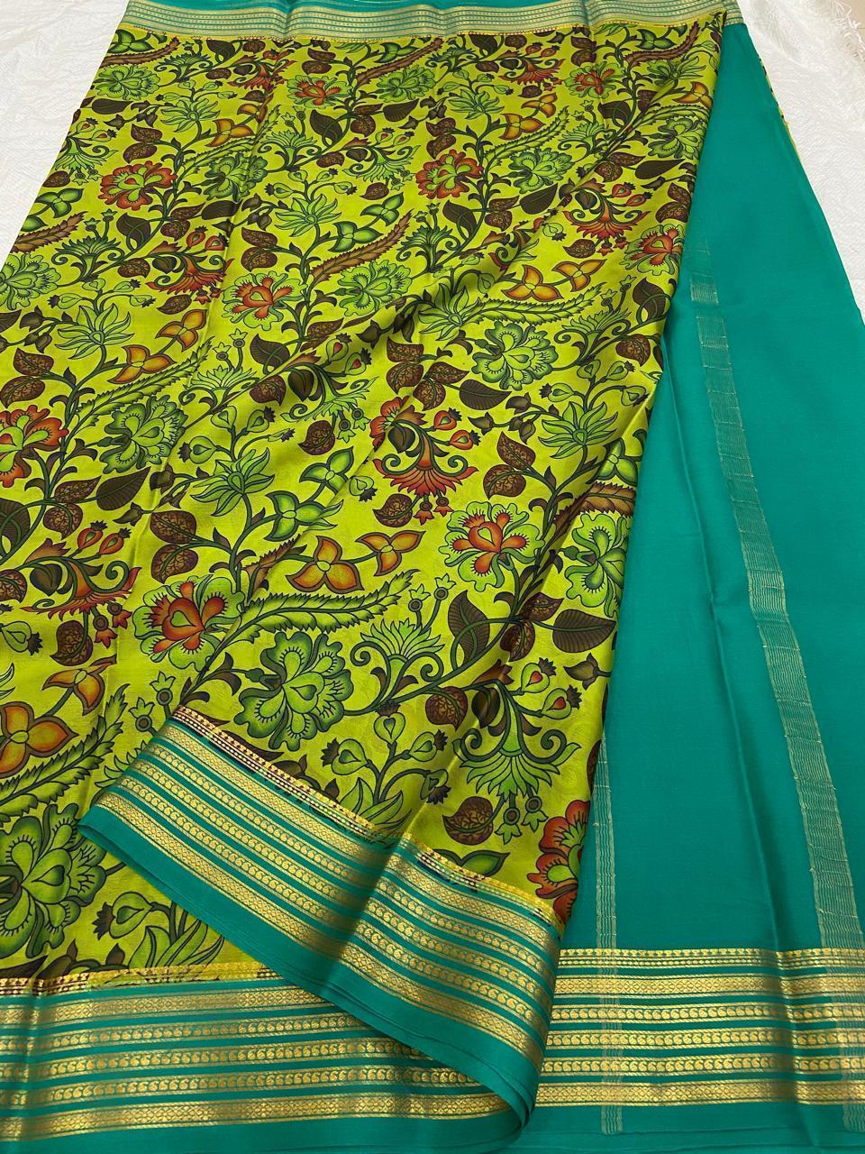 Latest Printed Crepe Silk Sarees – Designer Collection